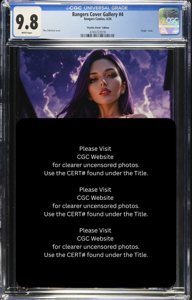 2026 Bangers Comics Psylocke Cosplay VIRGIN Full Chase Var LE 100 | CGC 9.8
