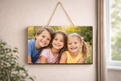 Personalized Farmhouse Wood Photo Frame Custom Rustic Picture Gift