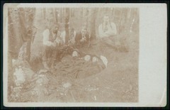 12x Real Photo Postcard Portrait People Groups in Forest and Nature 1910-1920s