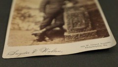 Cabinet Card, 4×6.5, young boy in suit, Snyder Walton, Philadelphia PA
