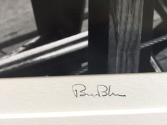 BRUCE BLUM SIGNED B&W Photo Print (16″X 20″)-«Stools «