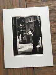 BRUCE BLUM SIGNED B&W Photo Print (13″X 10″) «Sagrada Familia, Interior «