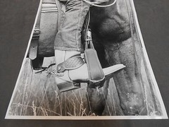 Vintage Cowboy Boot Spur Horse Abstract Art Photograph Photo Picture 11 x 14