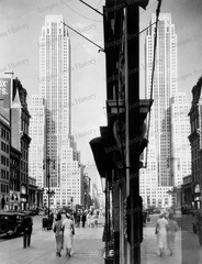 8×10 Print The Salmon Tower New York City Street Scene 1935 #TST