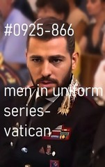 MALE PORTRAIT #0925-858 -men in uniform series-vatican -free ship/usa