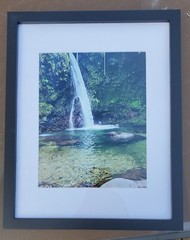 Jungle Waterfall, 8 x 10 with frame 11x 14