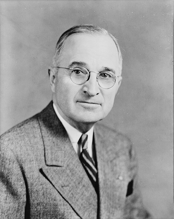Harry Truman Photograph – Vintage Photo from 1945