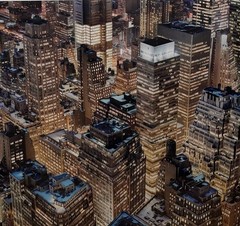 Original 2007 SCOTT PETERMAN ‘New York 14D’ NYC at NIGHT Contemporary Photograph