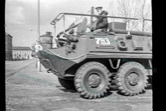 2x photo print approx. 13x18cm tank SPW Soviet GSSD German Democratic Republic Bernau #RUS-15_1089