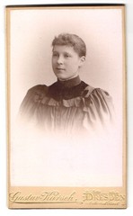 Photograph Gustav Karsch, Dresden, Antonstraße 2, portrait of a young woman