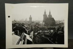 Photo View Prague Czech Republic Church Tower Building Large Format Picture Old Street Cathedral
