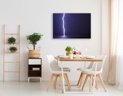 Lightning photography print storm wall art picture stormy night sky photo decor