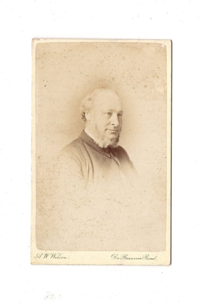 A.W. Wilson CDV Photo Man Portrait – London 1870s