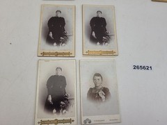 Mixed lot photos portraits cardboard 1900/10 soldiers Mrs. Düsseldorf Leipzig #265621