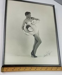 Vintage 1959 Vogue Fashion Model Art Signed Framed Photo