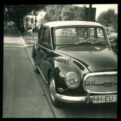 Auto Union 1000 from Hamburg – Passenger Car Vehicle Vintage – 1950s 1960s – Photo 9x9cm