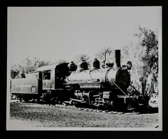DEATH VALLEY RAILROAD Locomotive Engine 2 8×10 Photograph Vtg 50s Railway DVRR