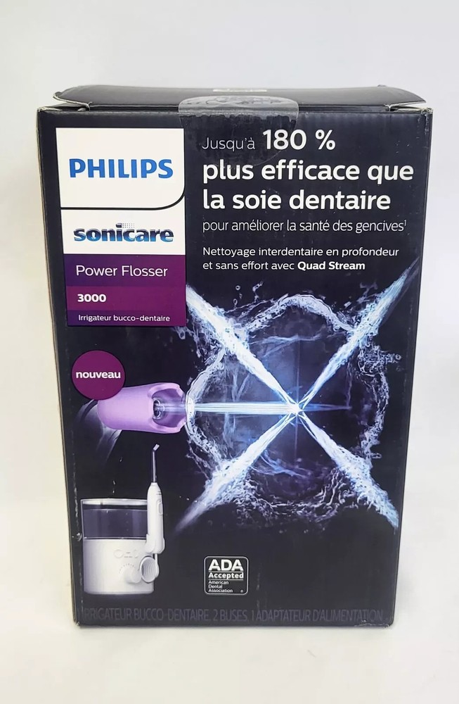NEW SEALED, PHILIPS Sonicare 3000 Series Power Flosser, HX3711/20 – WHITE