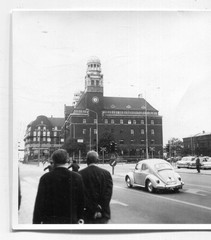 7 Vintage Photos Beetle Cars Circa 1950, 1960, 7x7cm