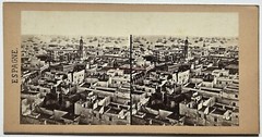 Spain Cadiz Panorama c1858 Photo Stereo Vintage Album