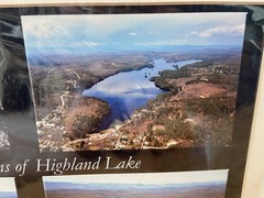 Photo Print Maine Highland Lake Matted 11×14″ Wall Art Gallery Decor Aerial View