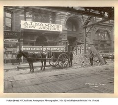 NYC archives IRT.2047 «454 Fulton Street» 10×12 Platinum Print – 1907