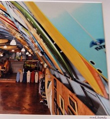 Mark Bromley Signed Photograph Of Bird Huffman’s Surf Shed In San Diego, Cal.