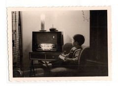 Photography Boy Radio Living Room Toy Car 1950s Technology Vintage K1021