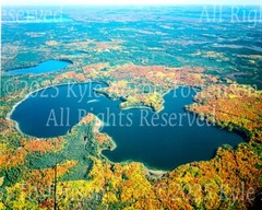 Big Portage Lake, Land O’ Lakes, Wisc. (Vilas Co.) Aerial Photo. Frame Optional.