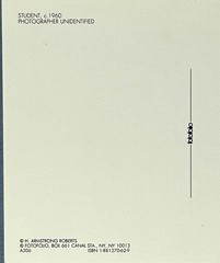 Student Studying In Book Stacks c. 1960 Fotofolio Art Photo Print Card 4.25”x6”