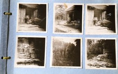 Photo Album Ancient B/W Photos 25 Sheets 75 Pictures Approx 23x16x4cm