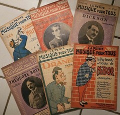 Rare Lot Of 6 Regional History Of Little Music For Tous Dranem Nibor Botrel