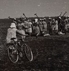 Collective Farmers, Original Vintage Photo, Ukrainian Artist Zyubritsky