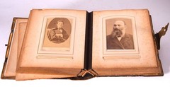 old 22 pieces Photos in Photo Album Photo CAB Photographs Album Antique