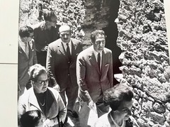Orig Barite Photo 30x20cm Circa 1958 Composer Gian Carlo Menotti in Spoleto 1