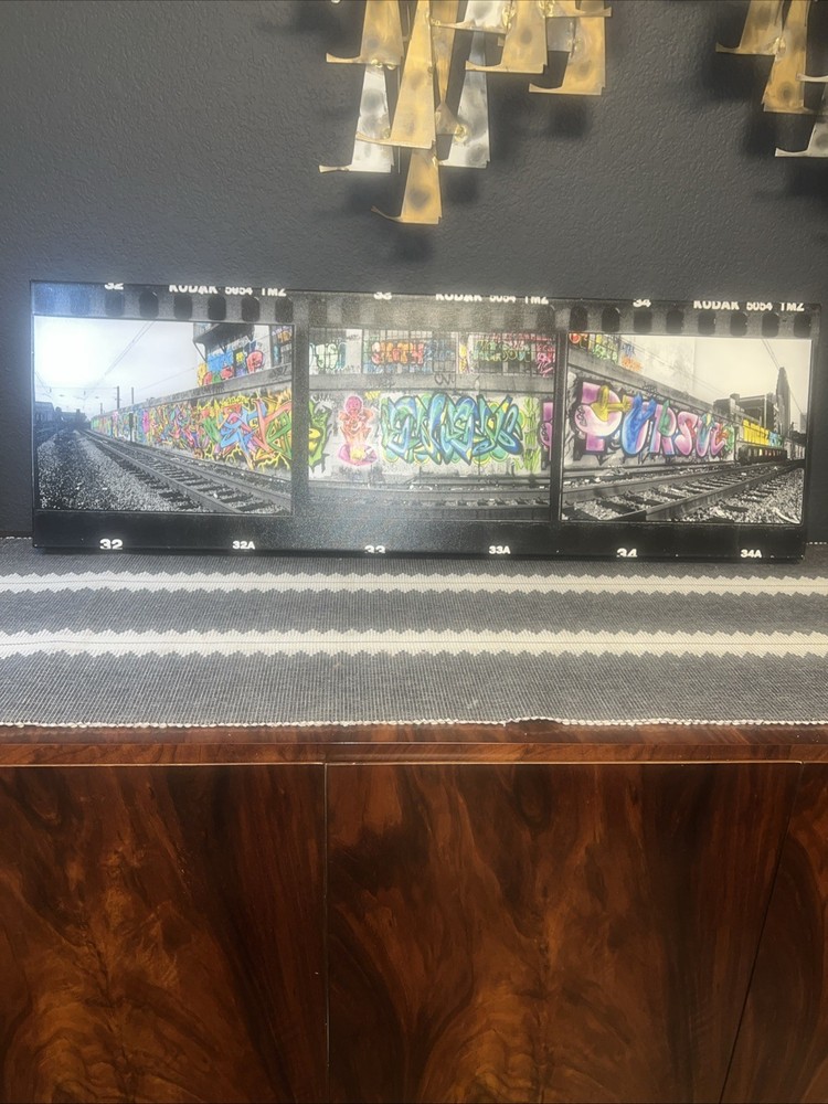 NEW Signed Bruce Reinfeld Analog Style Photography 36 X 12in Collectors Piece!