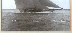 Antique BEKEN of COWES Yacht, Boat PHOTO, Signed 1931 – CAMBRIA (14415), Sailing
