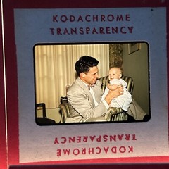 Lot Of 40 1950’s Red Border Kodachrome Military Family Summer 35mm Color Slides