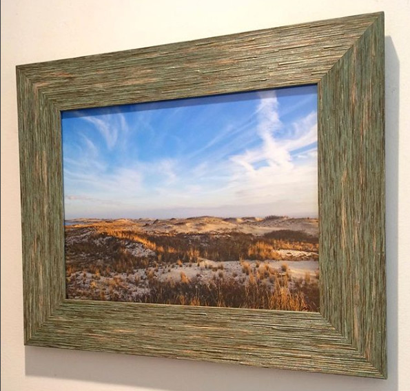 Sand Dunes Fine Art Photography Photo Print In Frame. Nature Beach Ocean Sky