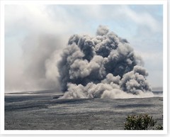 2018 Kilauea Volcano Summit Explosion Ash Plumes Silver Halide Photo
