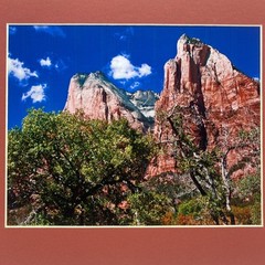Matted Southwest Mountain Landscape Photo Print 11 X 14 Wall Art Gallery Decor