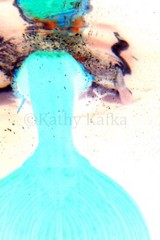 PHOTO ART by KATHY KAFKA Mermaid blue Abstract 11×14 unframed print photography
