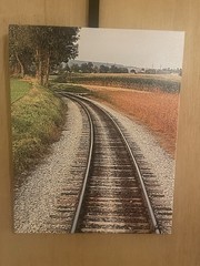 ￼ Photographic Image Of A Railroad Track 16 X 20 On Canvas￼