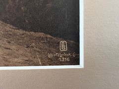 Lehnert and Landrock Antique Photo «Egypt, Shepard Driving Homeward» w/ Matt