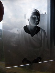 Glass plates negative around 1930 1933 Marburg young man family musicians trio