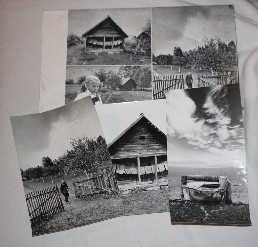 ORIGINAL ROMUALDAS RAKAUSKAS ART PHOTOGRAPHY SVENDUBRE VILLAGE x3