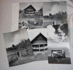 ORIGINAL ROMUALDAS RAKAUSKAS ART PHOTOGRAPHY SVENDUBRE VILLAGE x3
