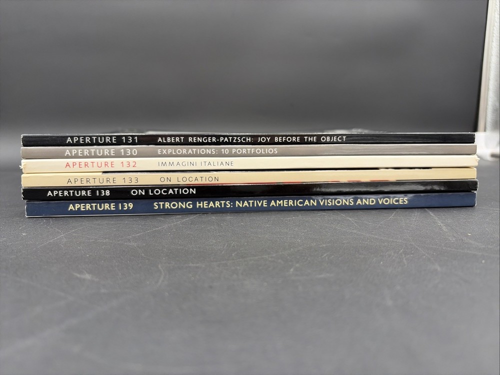 Lot 6 Aperture Photography Magazines #130-133 138 139 Art Photo Journals