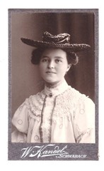 Beautiful CDV photo around 1900, pretty lady, Schwabach
