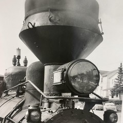 Steam Locomotive Front Headlight 8×10 Black White Glossy Photograph Original